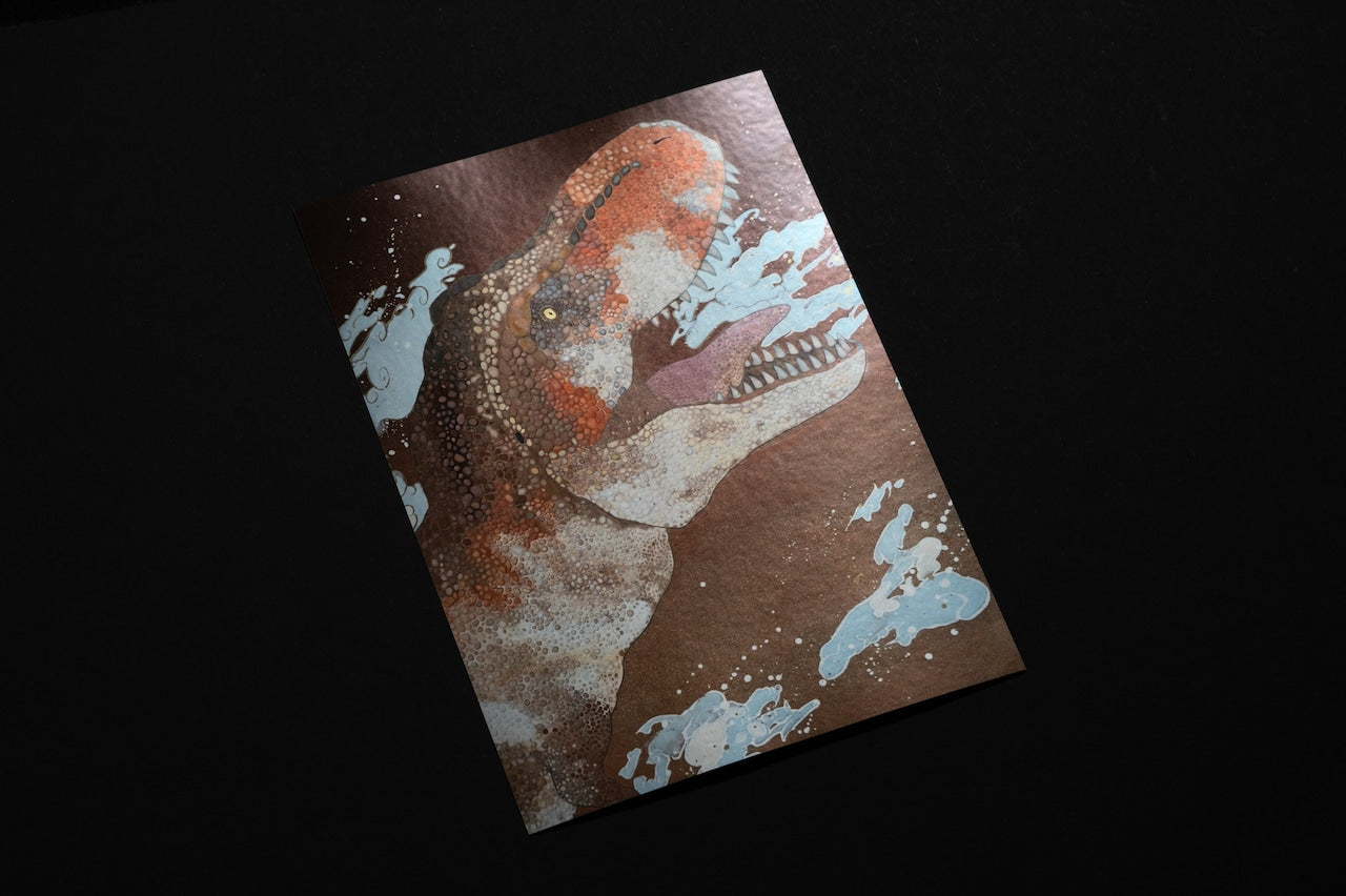 シルバーステッカー「暁-ティラノサウルス-」