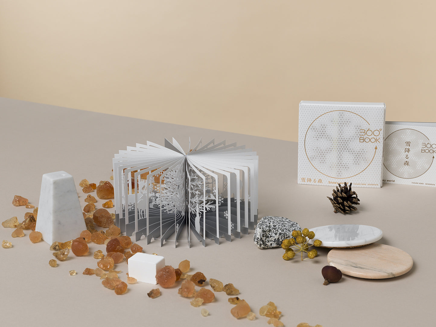 360°BOOK 雪降る森 Snowy world