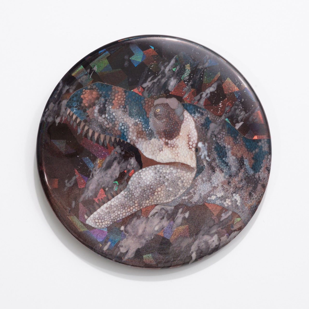 ホログラム缶バッジ「暮相-ティラノサウルス-」