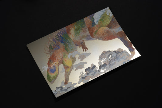 シルバーポストカード「ゆめうつつ-ギガノトサウルス-」